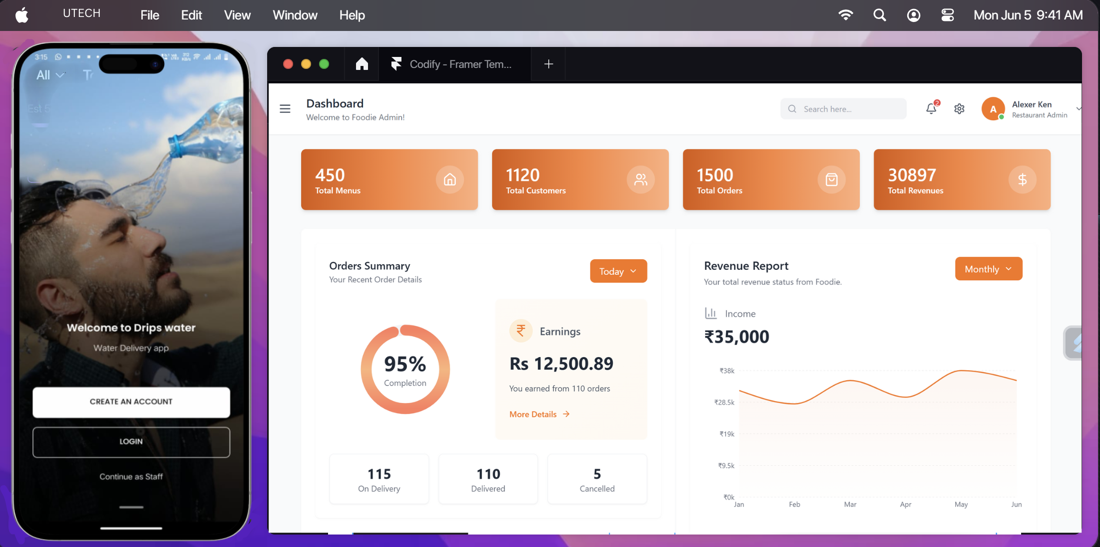 UTECH App Interface