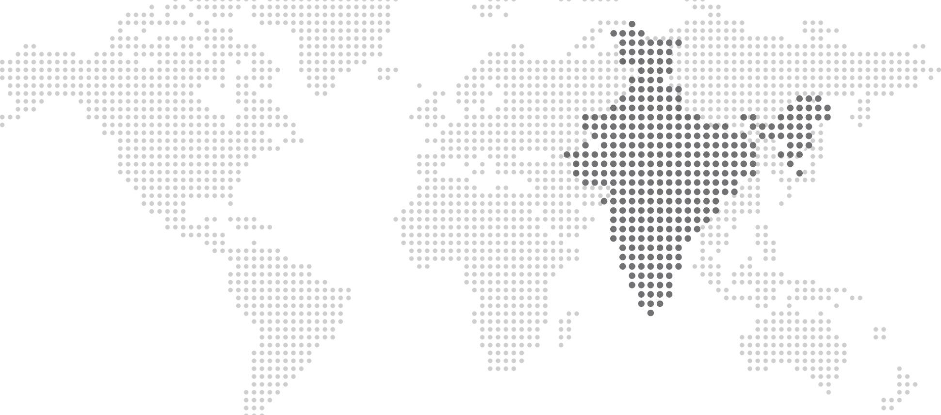 World map with dot pattern